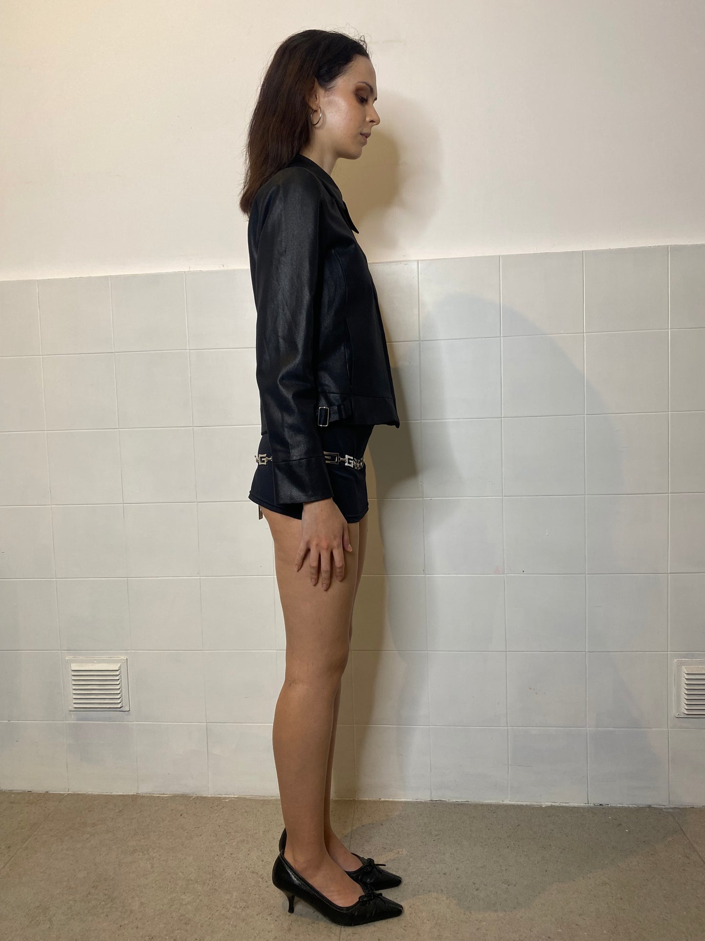 BLACK SATIN JACKET