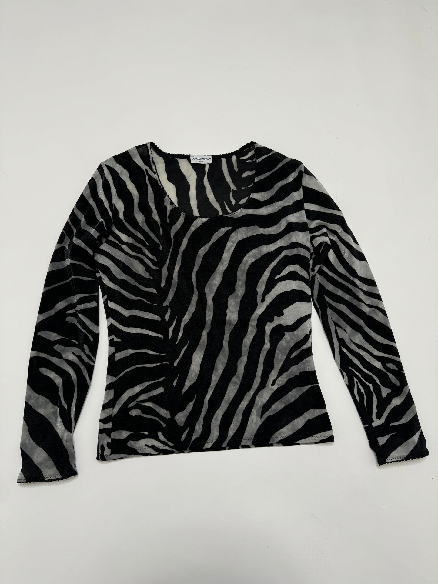 D&G ZEBRA MESH TOP