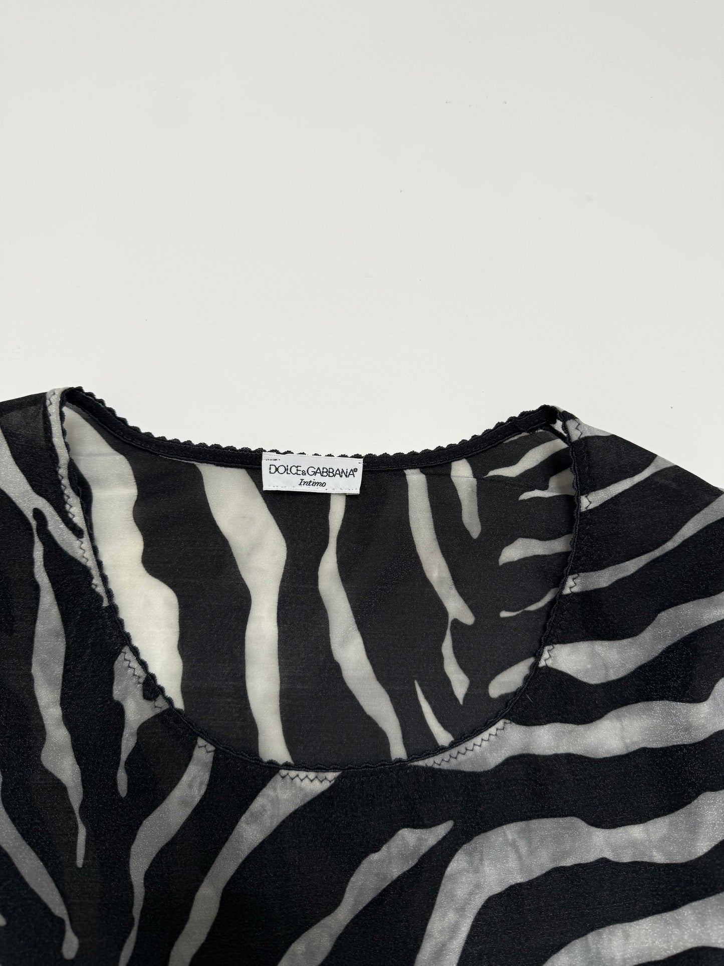 D&G ZEBRA MESH TOP