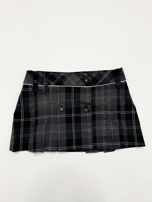 CHECKED MINI SKIRT