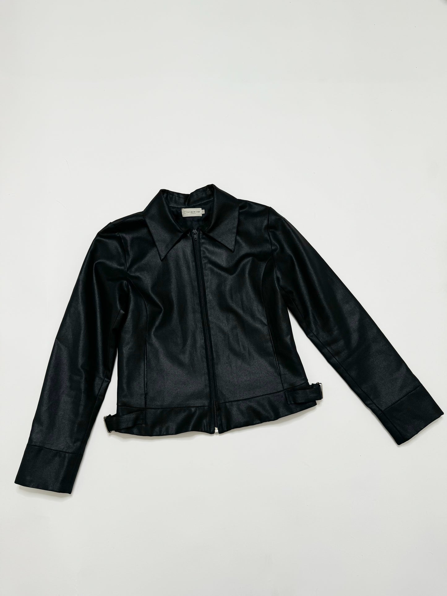 BLACK SATIN JACKET