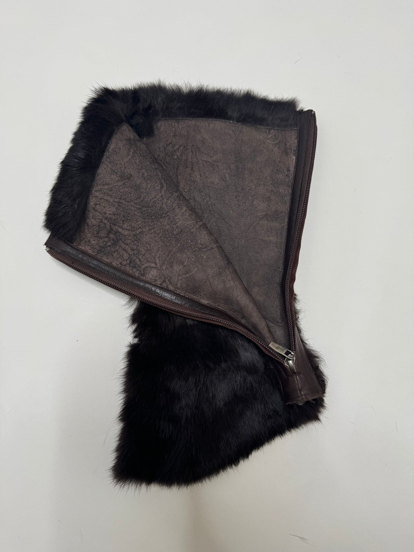 REBECA SANVER FUR LEATHER BOOTS