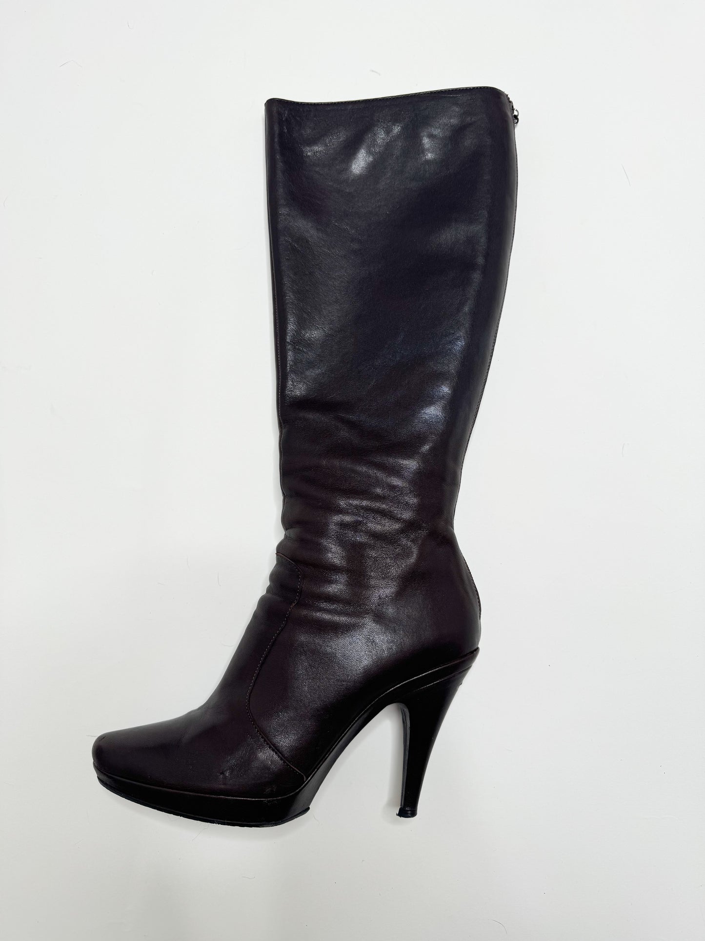 REBECA SANVER FUR LEATHER BOOTS